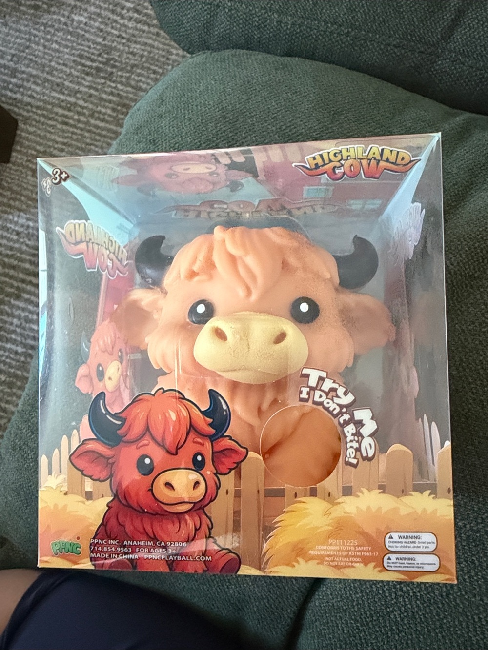 Squeezable Plush Toy - Orange